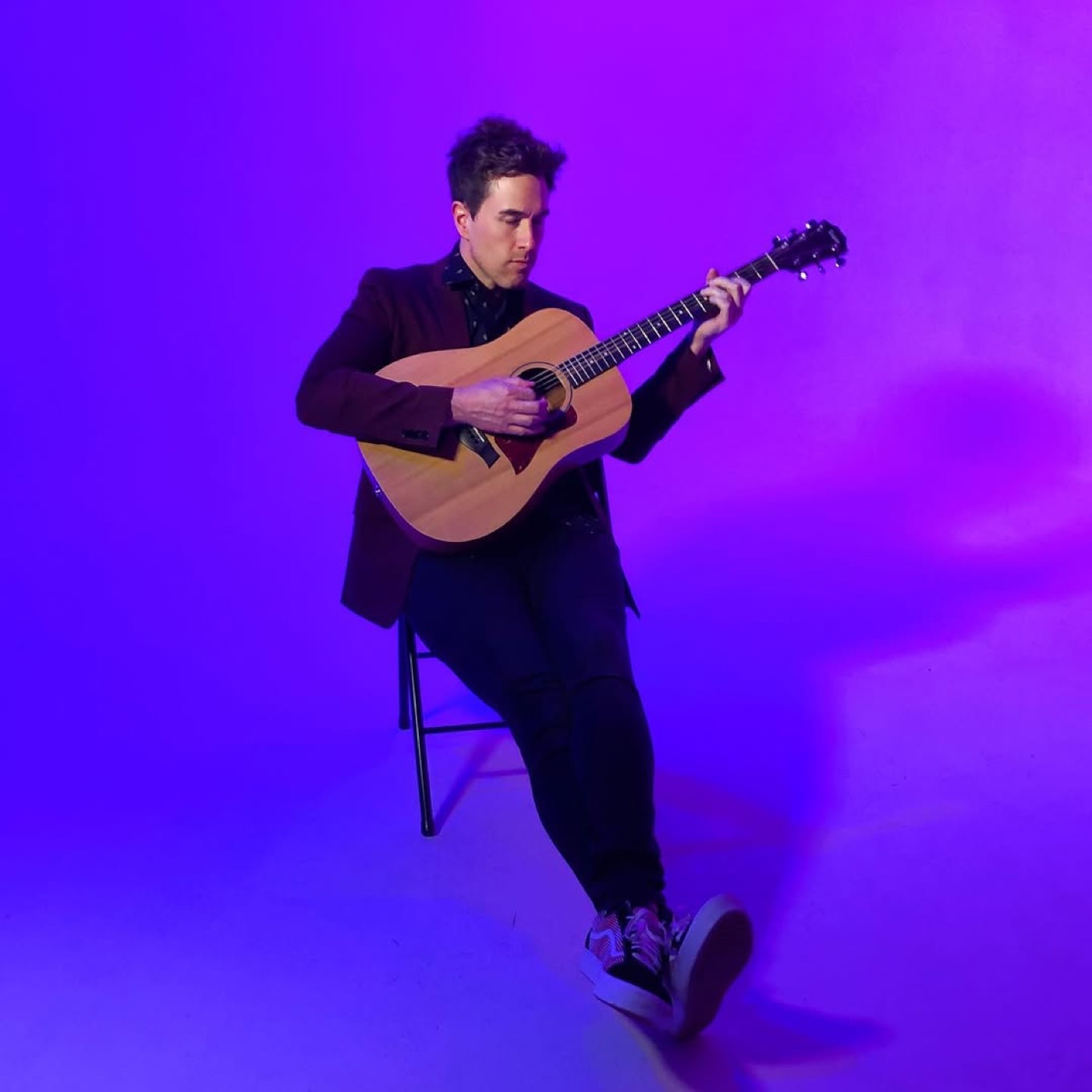 Hobart of Big Sushi Vampire playing guitar